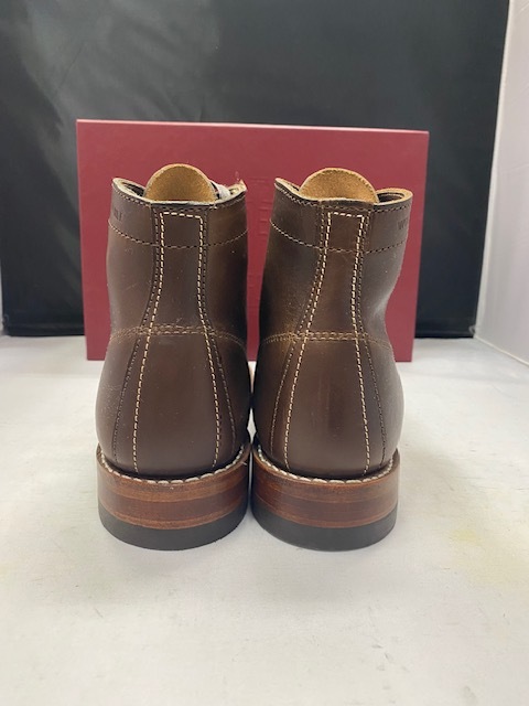 [ with translation new goods ]WOLVERINE CAP TOE BOOT W990075 BROWN LEATHER US9.5 D 27.5cmuruva Lynn Evans Brown Made in USA men's boots 