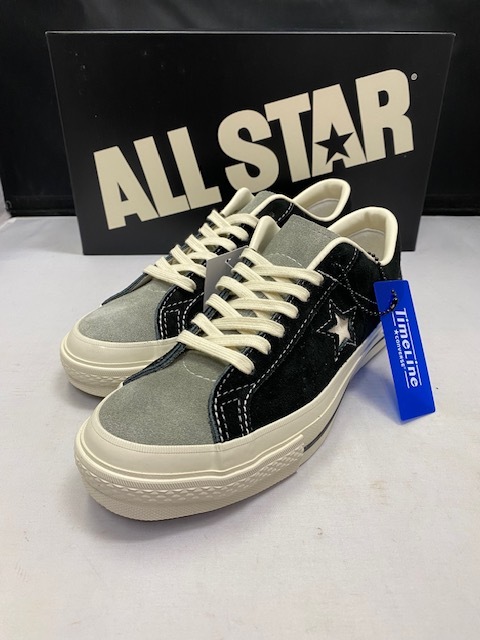 【新品】Converse SOMA One Star J VTG Suede TimeLine Black/Grey US8.0 26.5cm ワンスター 日本製 MADE IN JAPAN ブラック グレー _画像1