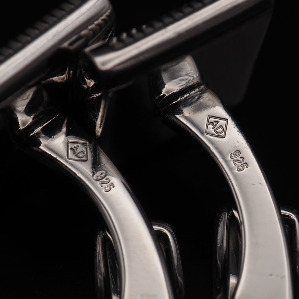 M460 ダンヒル dunhill AD 925刻印 カフスボタン ロゴ デザイン M460 ダンヒル dunhill AD 925刻印 カフスボタン ロゴ デザイン