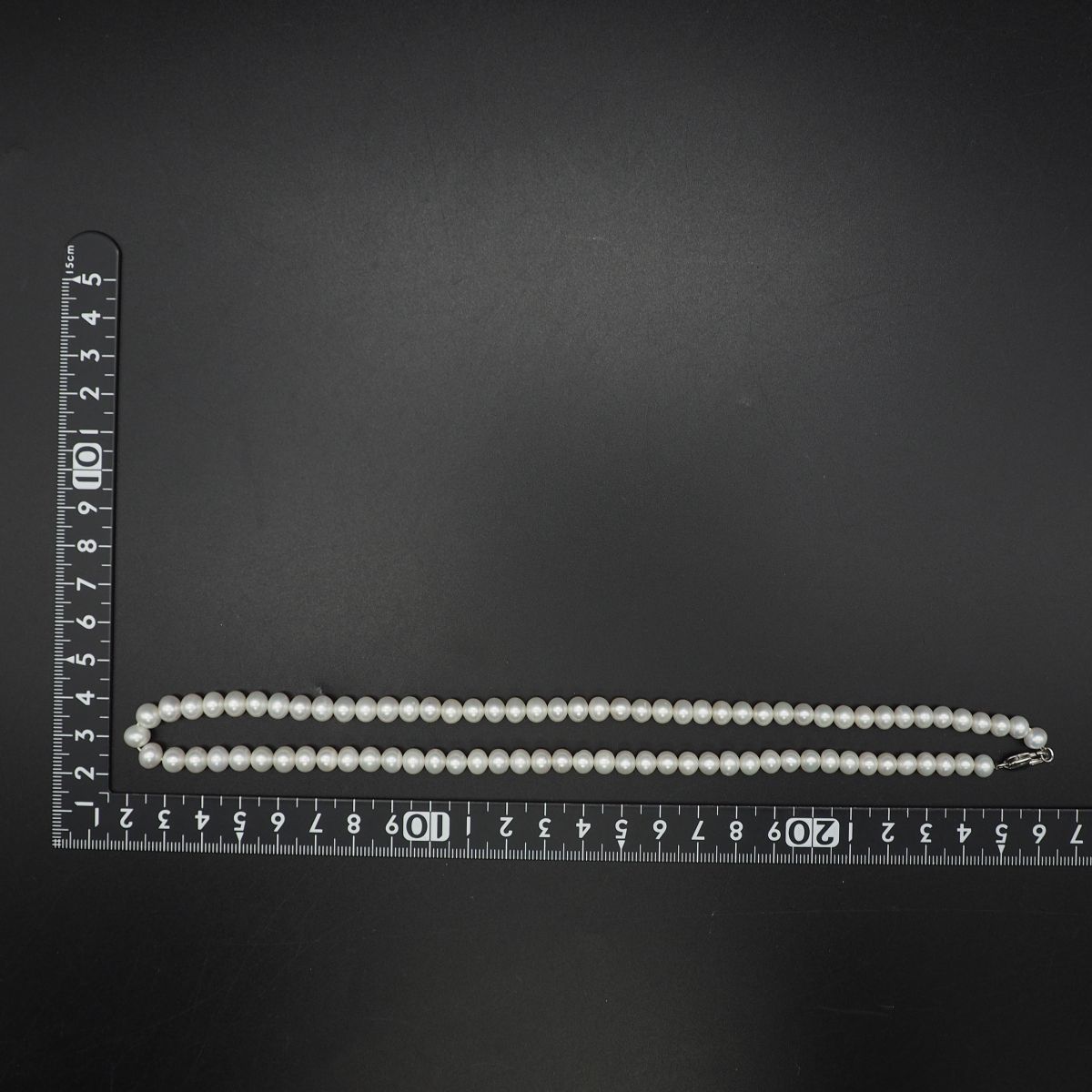 L159 淡水真珠 パール ネックレス デザイン シルバー 6月誕生石の画像10