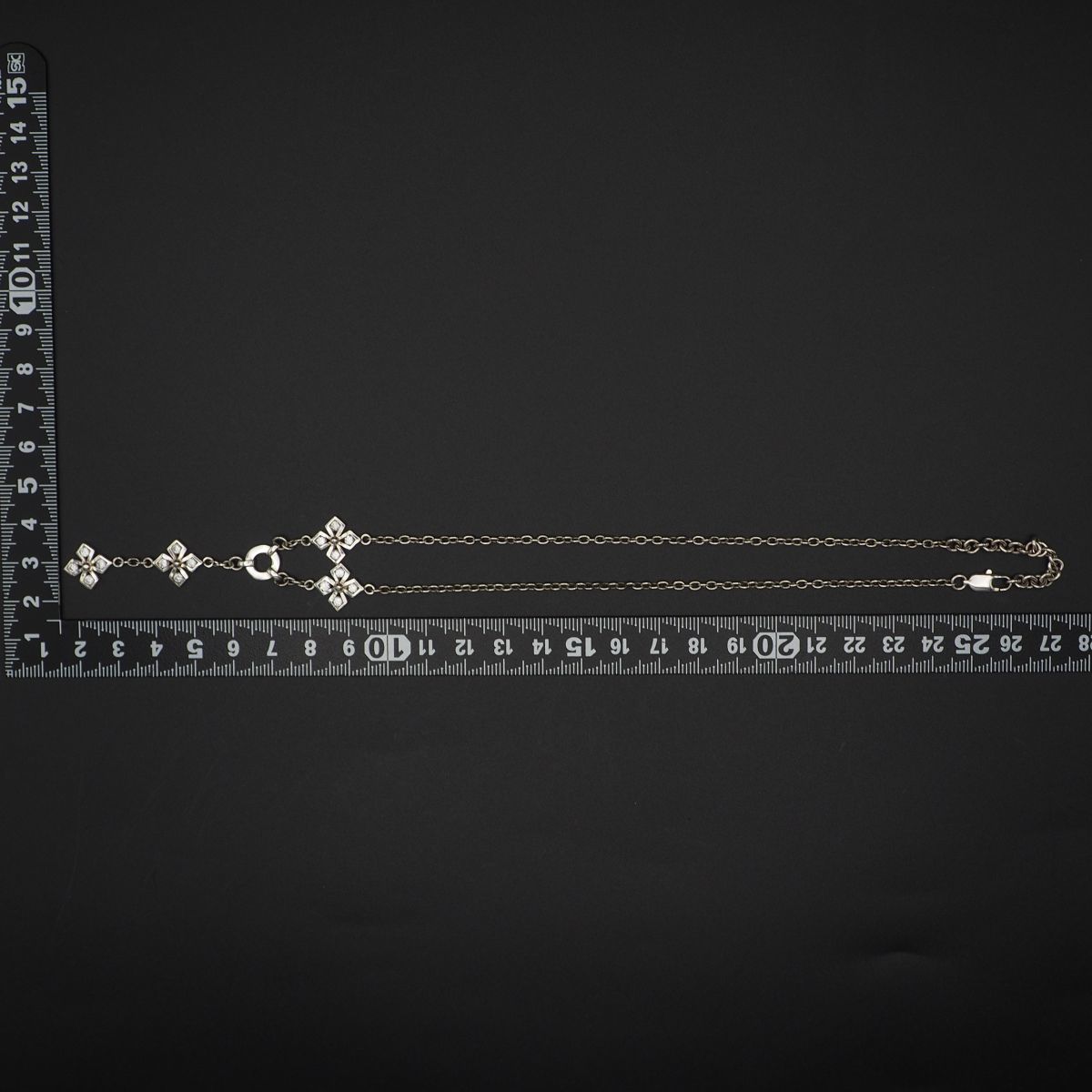 L352 ダイヤモンド風 925刻印 ネックレス デザイン シルバーの画像10