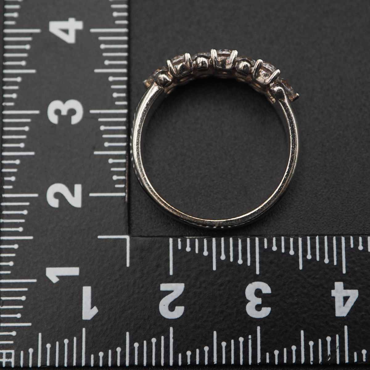 M546 ダイヤモンド風 925刻印 リング デザイン シルバー 指輪 13号_画像10
