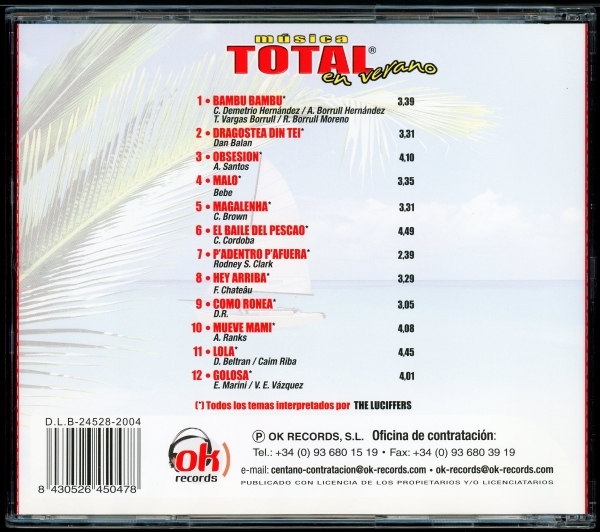 【CDコンピ/Euro Dance/Latin Dance】Musica Total en verano 「恋のマイアヒ」カバー など_画像2