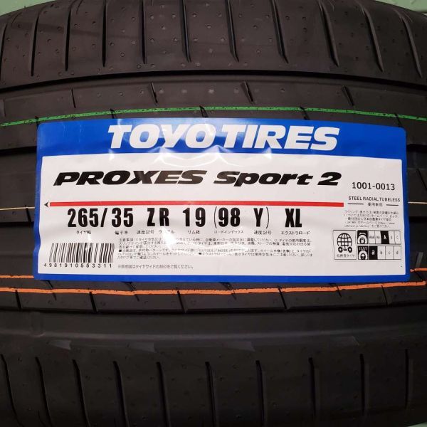 【2023年製】ＴＯＹＯ【265/35R19】トーヨー プロクセス スポーツ2 265/35-19 PROXES2 2本価格 2本送料税込み￥58000～夏用_画像2