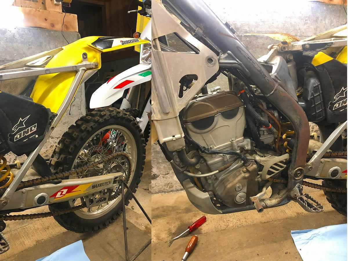 スズキRM-Z250 モトクロッサー早いです♪ DR-Zに流用も？ 関連キー( KX-F250 RMZ KXF)_画像9