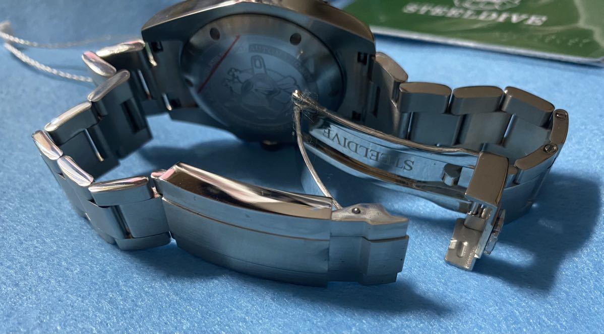 SteelDive-セラミックベゼル付き自動巻腕時計、NH35Aムーブメント、ダイビングタイプ、300m防水_画像8