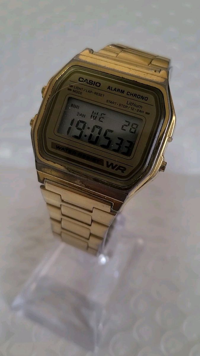 CASIO カシオ WR ALARM CHRONO デジタル腕時計 ゴールド チープカシオ