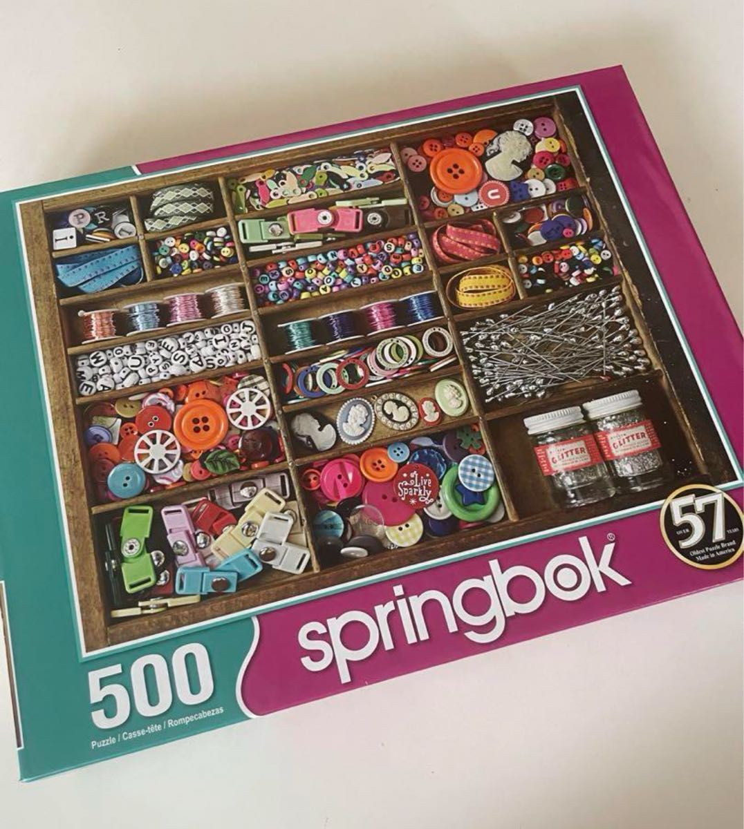 Springbok 500ピース ジグソーパズル 裁縫ボックス