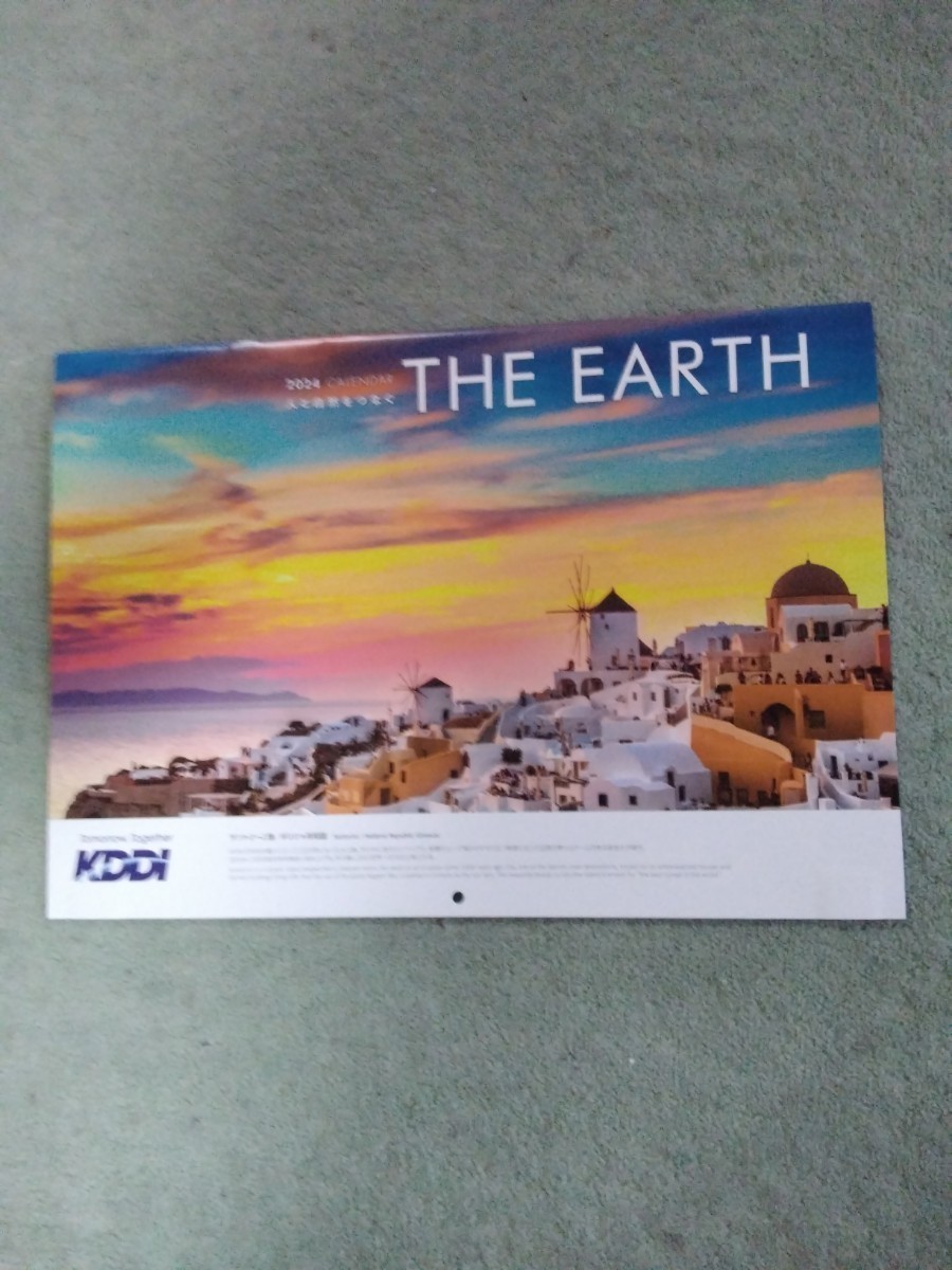 「値下げ」非売新品2024年【THE EARTH】大型壁掛けカレンダー◆59×42cmの画像1