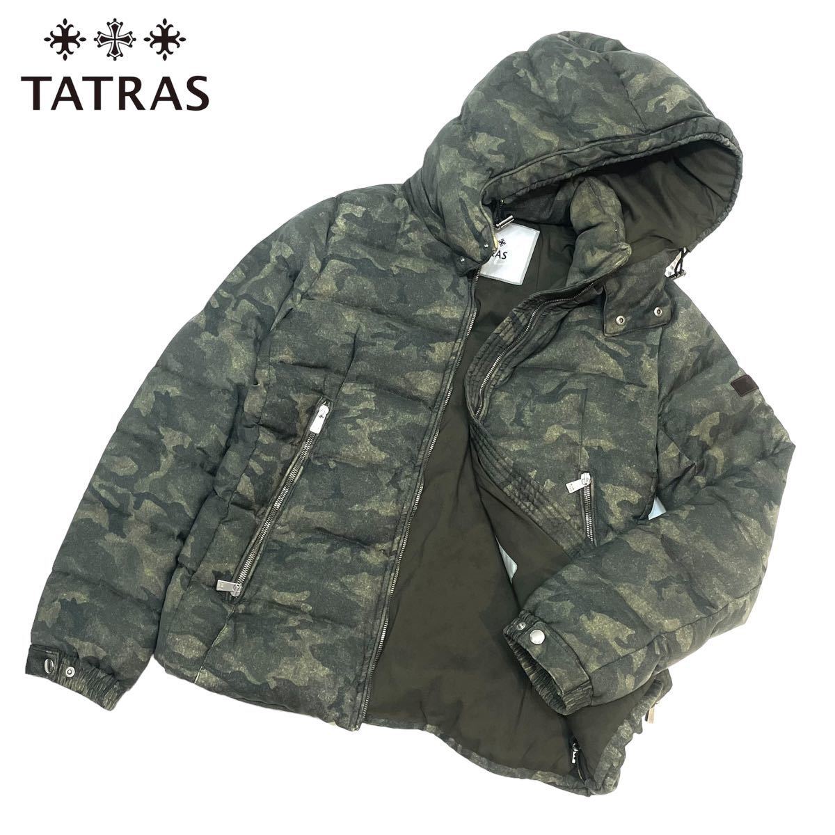 国内正規品 TATRAS タトラス 最高級 Rライン MTA15A4290 DONATELLO CAMOUFLAGE DOWN JACKET シルク混 ダウンジャケット 02 メンズ_画像1