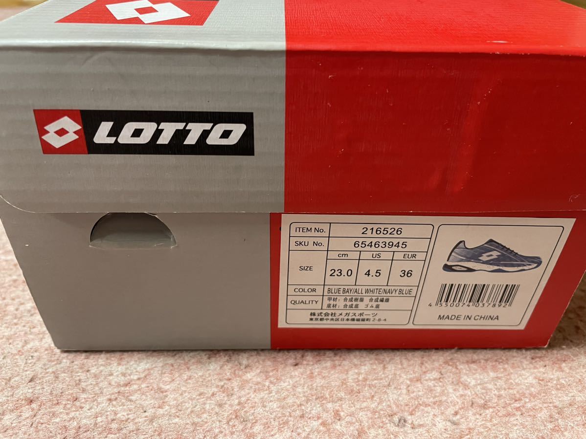 送料無料 新品 未使用 ロット lotto MIRAGE 300 OMNI シューズ オムニクレー用 テニスシューズ 23.0cm レディース 女性 216526_画像3