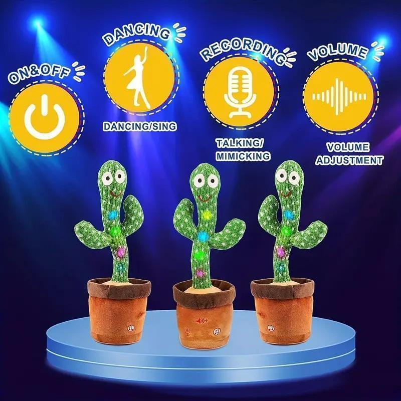 .. cactus sing recording move soft toy intellectual training toy birthday present child 