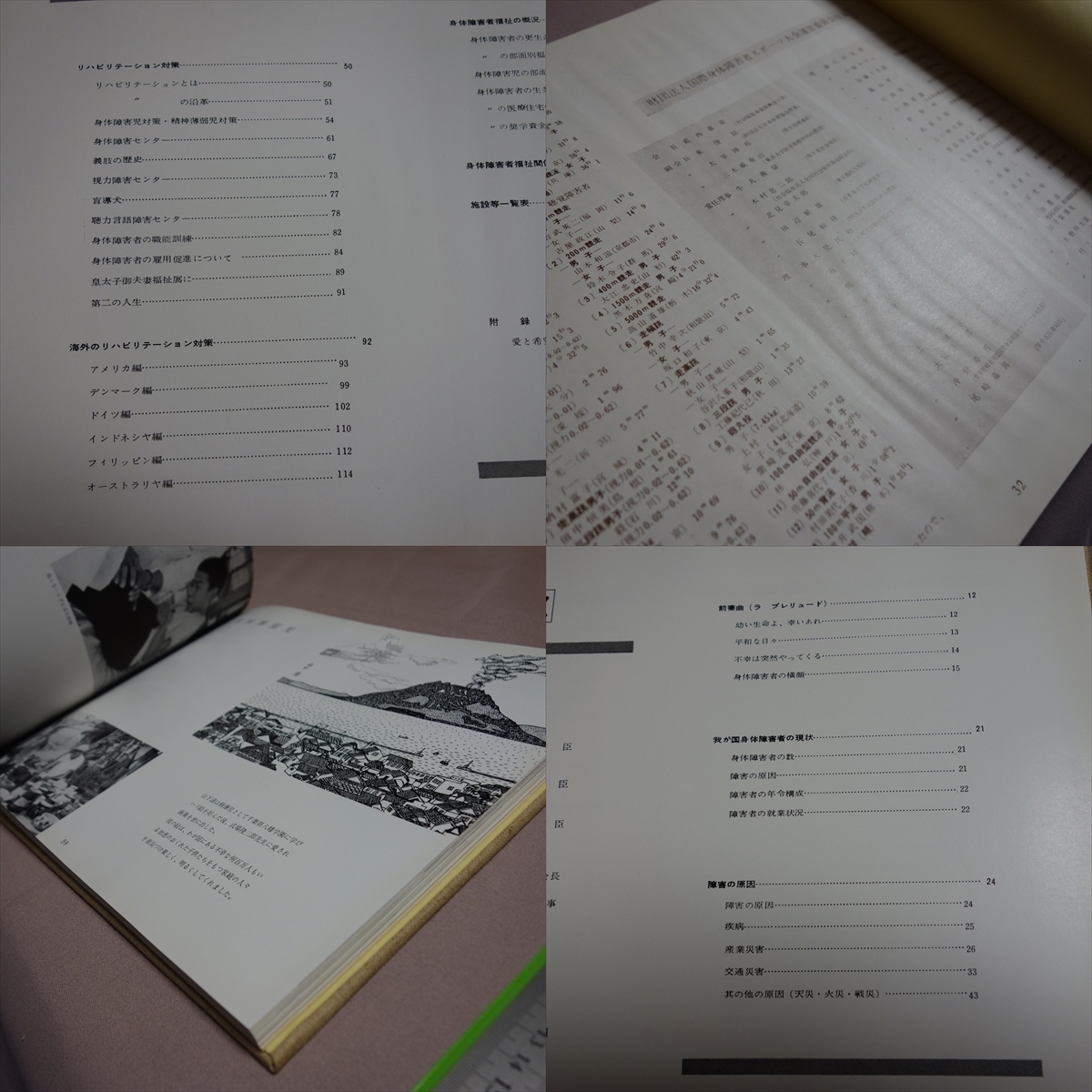 昭和41年 更生の書 パラリンピック東京開催記念 厚生省 日本身体障害者団体連合会_画像9