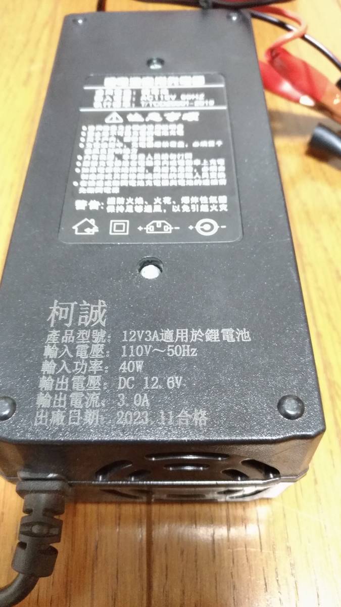 送料無料 【12V 20Ah】 リチウムイオンバッテリー　充電器　BMS_画像4