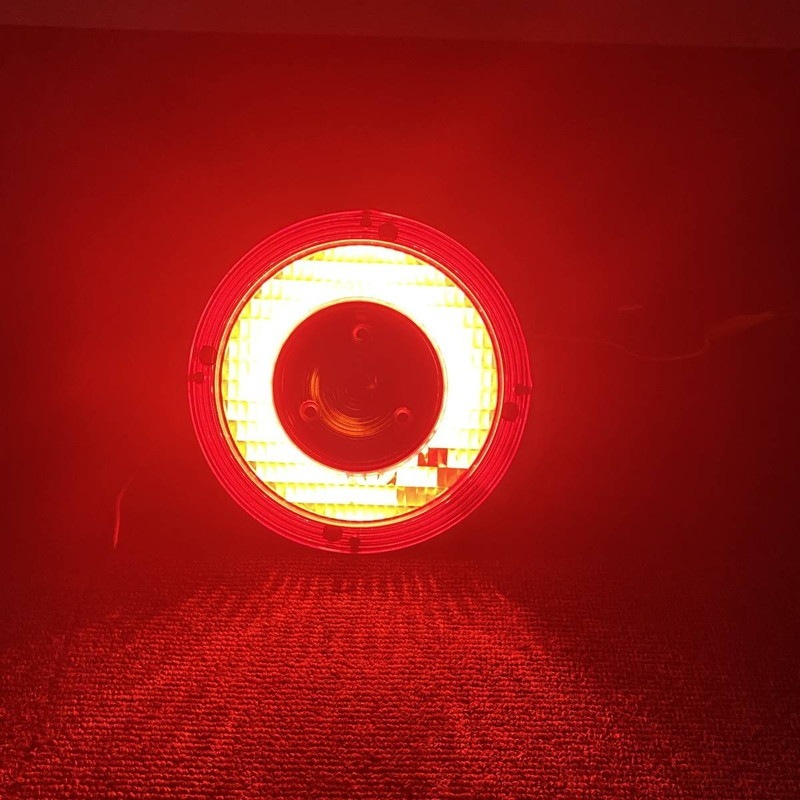スカイライン テールランプ 赤×オレンジ 1個 バルブ付き JBサイズ ケンメリ ジャパンテール デコトラ レトロ G0557S_画像2