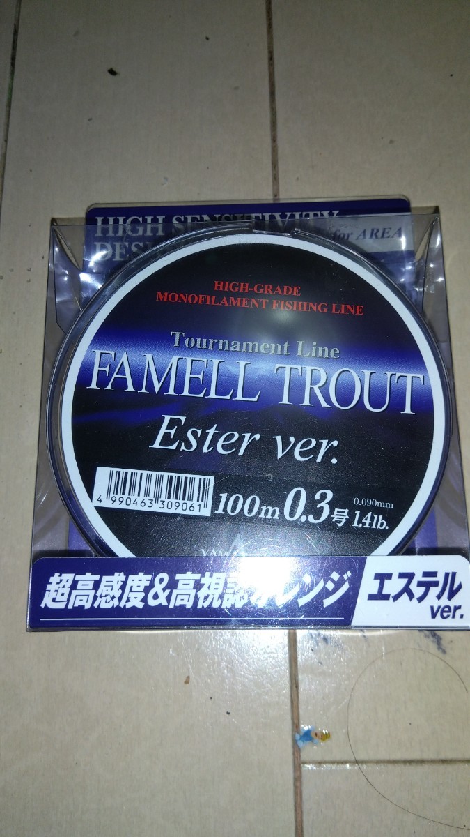 ヤマトヨ　FAMELL TROUT エステル　0.3号　100m_画像1