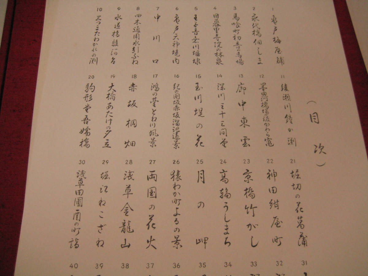 希少　定価￥17000　昭和４７年　共同通信社発行　一立齋廣重 一世一代 江戸百景 東叡山廣小路 魚屋榮吉梓　浮世絵_画像7