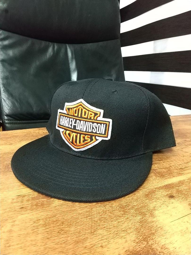 即決　新品　送料無料　ハーレーダビッドソン　CAP　キャップ　バイク　ツーリング　モーターサイクル　HARLEY　黒_画像1