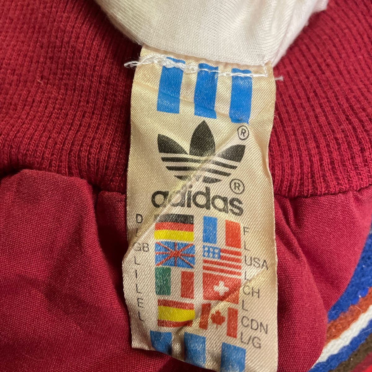 Vintage 80s adidas アディダス XV OLYMPIC WINTER GAMES トラックジャケット ジャージ L_画像10