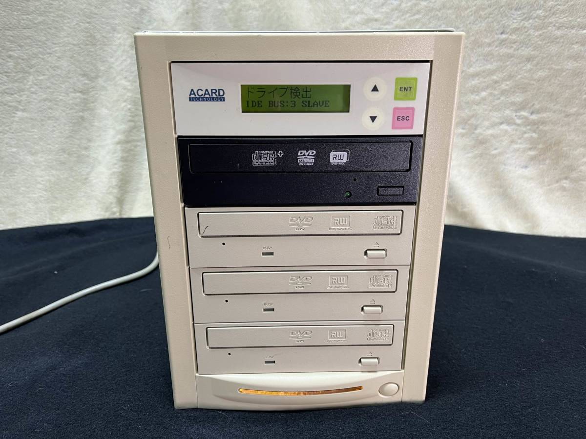 DVD・CD デュプリケーター 1対3 DVDコピー機 日本語表示（動作確認済・現状渡し品）_画像1