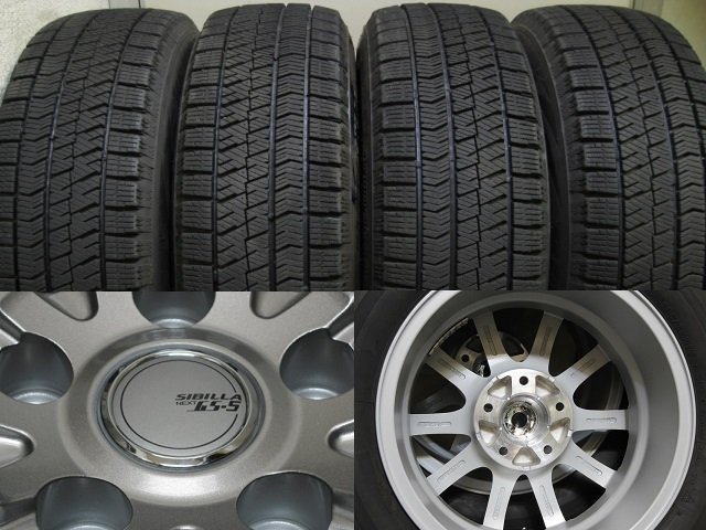 ■美品■SIBILLA NEXT GS-5 15インチ＆BS BLIZZAK VRX2 195/65R15 4本■C26.C27セレナ/ルミオン他■_画像6