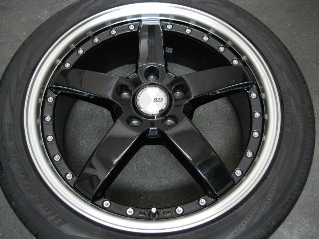 ■USED■BADX LOXARNY GRASTAR FIVE18インチ＆YK ブルーアースRV03 225/45R18 4本■レヴォーグ/ステップワゴン/オデッセイ他■_画像5