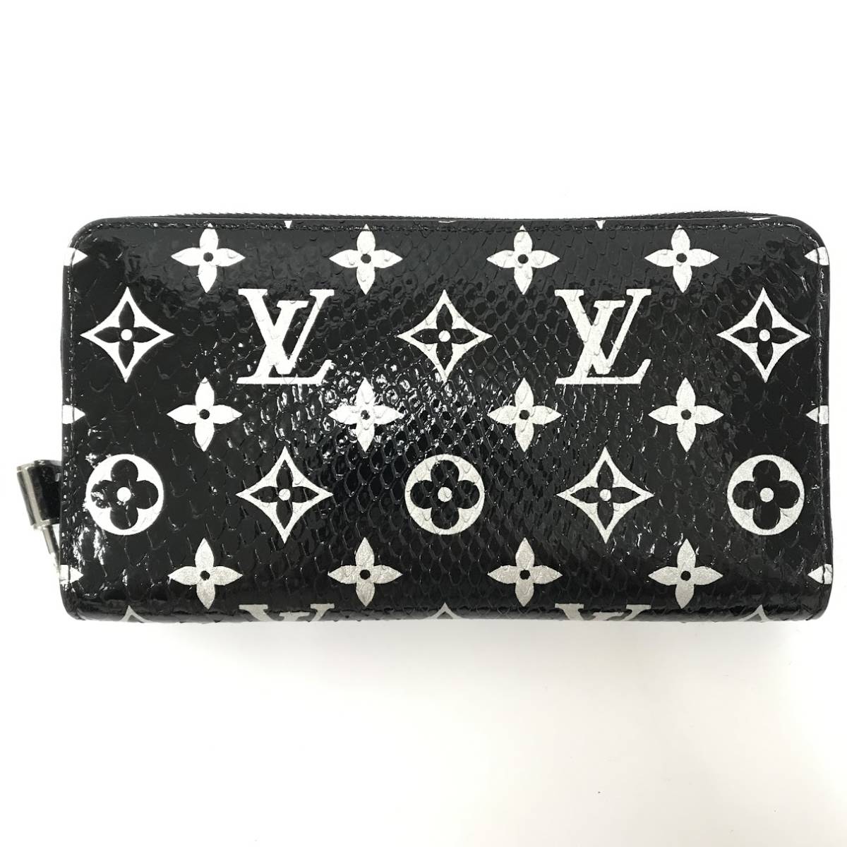 【ITC1FR6RNO3E】LOUIS VUITTON ルイヴィトン N96955 ジッピーウォレット パイソン ラウンドファスナー エキゾチックレザー 長財布_画像2