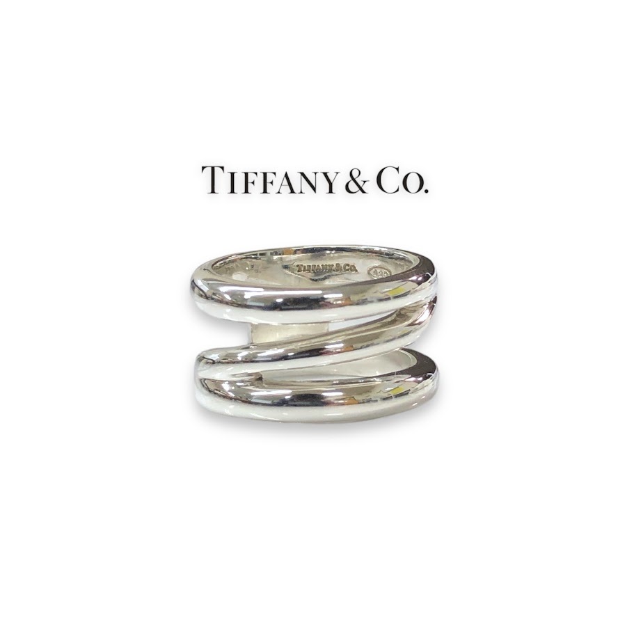 【ITR80J8SZ9OG】美品 TIFFANY&Co. ティファニー ダイアゴナル リング SV925 指輪