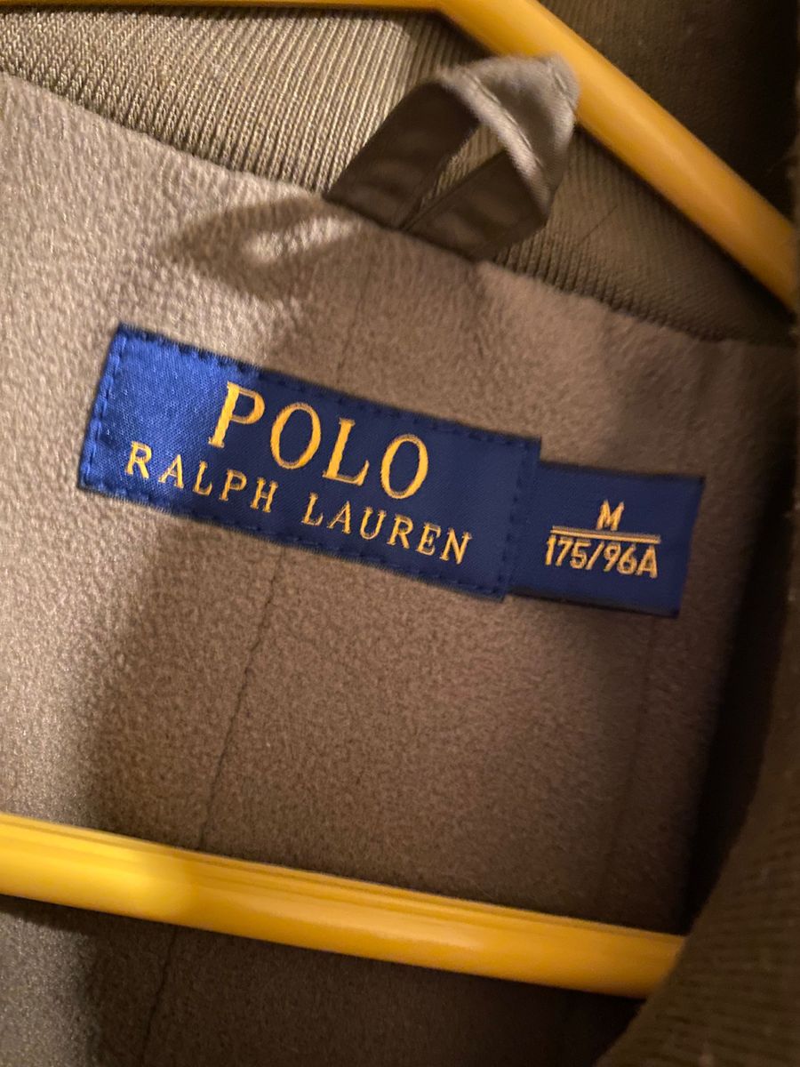  POLO RALPH LAUREN 刺繍ロゴ  ブルゾンジャケット　ミリタリーカラー　オリーブ