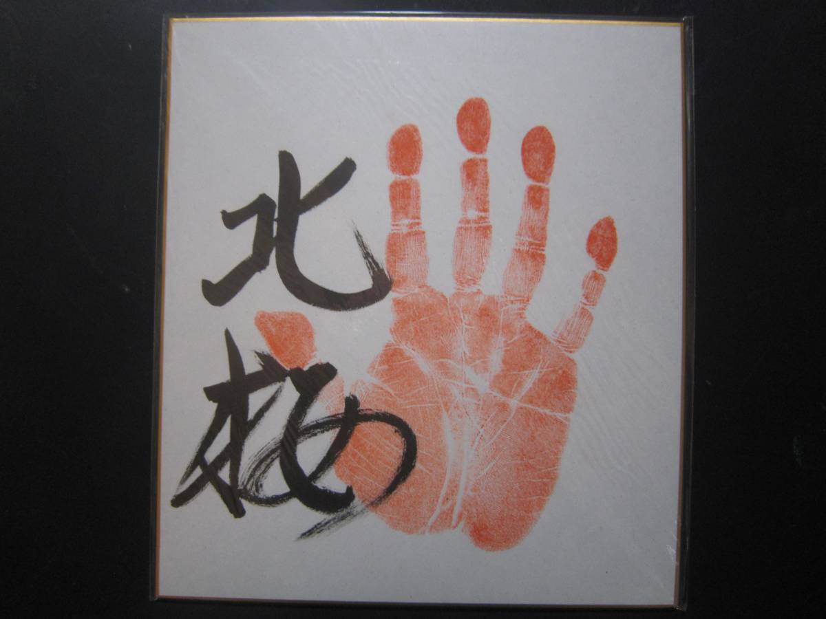 大相撲　北桜　前頭　手形　サイン　359