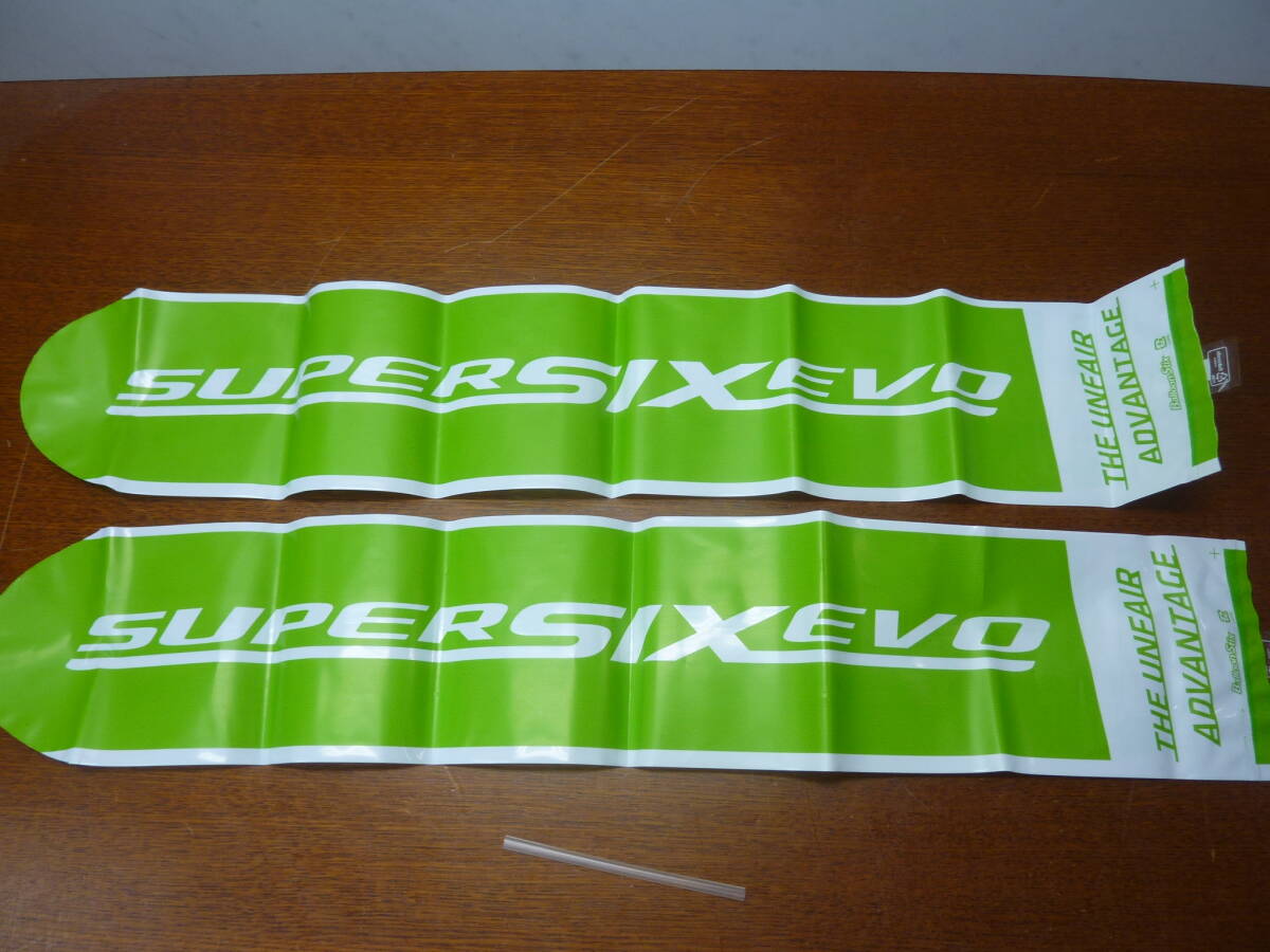 自転車 ロードバイク コレクション　■　キャノンデール Cannondale　SuperSix EVO hi-mod　スティックバルーン 応援風船　■　白字_画像1