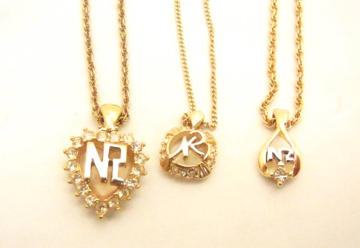 ■NINARICCI☆ニナリッチ☆ネックレス☆ラインストーン☆3点まとめて☆レディース☆アクセサリー☆管22462021_画像3