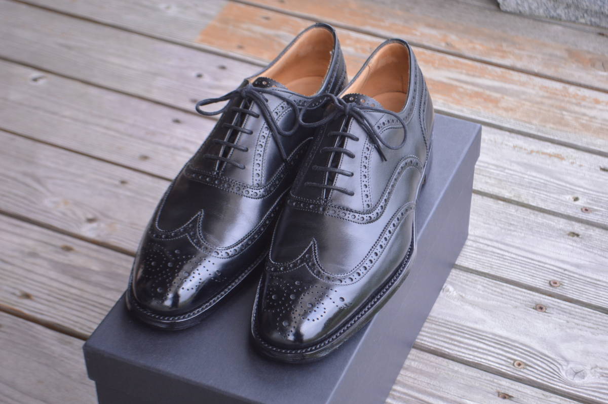 JOSEPH　CHEANEY＆SONS　ARTHUR3　8F　ブラック　チーニー　フルブローグ　アーサー_画像2