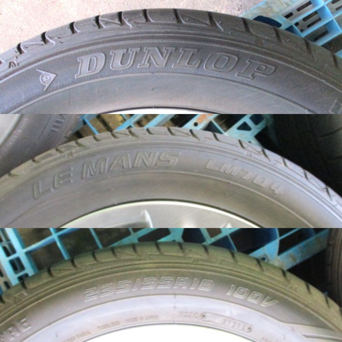 ★トヨタ純正★ ACU30W ハリアー 夏タイヤ&アルミ4本セット 235/55R18 TIRES & GENUINE ALLOY WHEELS SET(4pcs) FOR TOYOTA HARRIERの画像3