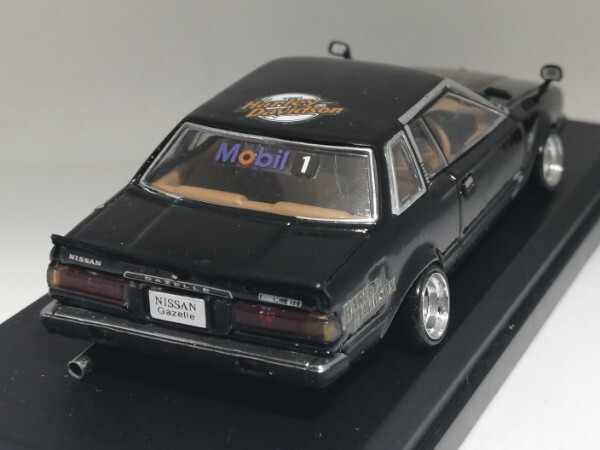 1/43 ノレブ Nissan Gazelle (1979）改 アルミ 深リム ローダウン 改造 ガゼール F・Rスポイラー デカール マフラー カスタム 国産名車 _画像6