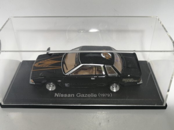 1/43 ノレブ Nissan Gazelle (1979）改 アルミ 深リム ローダウン 改造 ガゼール F・Rスポイラー デカール マフラー カスタム 国産名車 _画像9