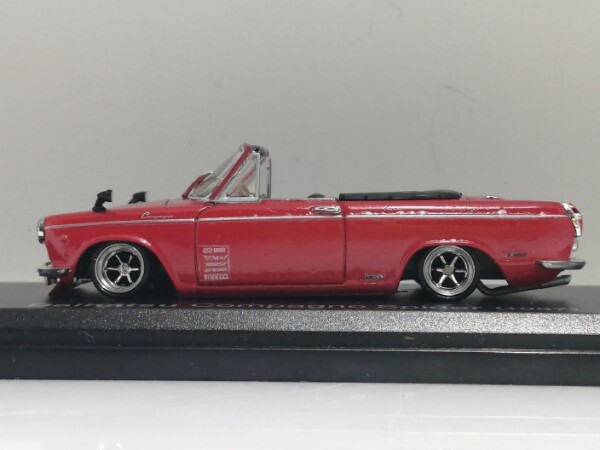 訳あり 1/43 ノレブ Daihatsu Compagno Spider (1967）改 アルミ 深リム ローダウン 改造 コンパーノ チンスポ デカール カスタム 国産名車_画像7