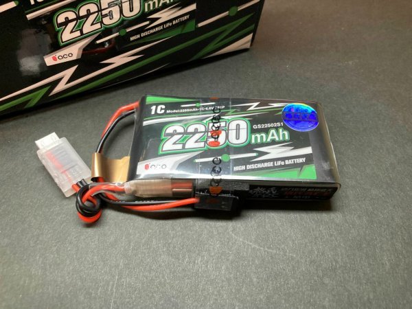 新品◆プロポ 送信機用 2250mAh 2セル 6.6V 1C Life リフェ バッテリー フタバ 18SZ T14SG T10J T8J 4PKなど_画像1