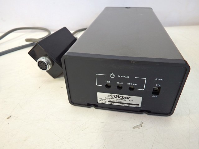 動作未確認 ビクター GC-3350 VHS カラービデオカメラ/CC-3350 カメラコントロールユニットの画像8