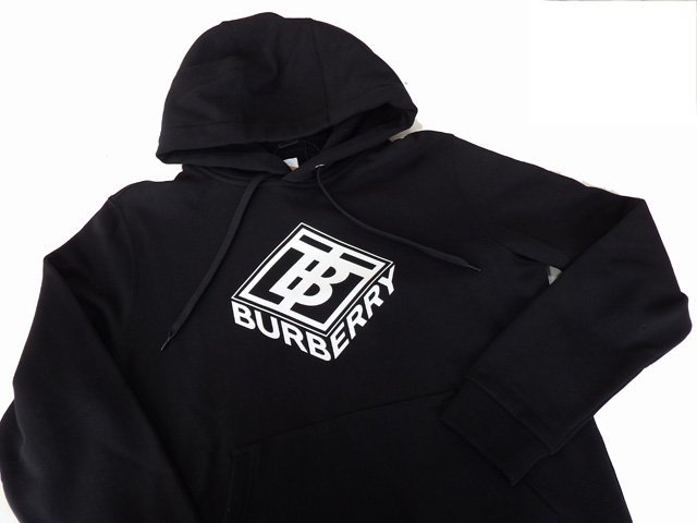  unused / tag attaching * Burberry BURBERRY pull over Parker hood black XS cotton 100%#8038245