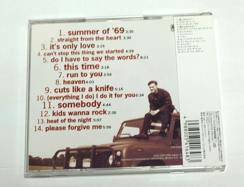 国内盤 ブライアン・アダムス / ソー・ファー・ソー・グッド Bryan Adams ベストアルバム So Far So Good CDの画像3