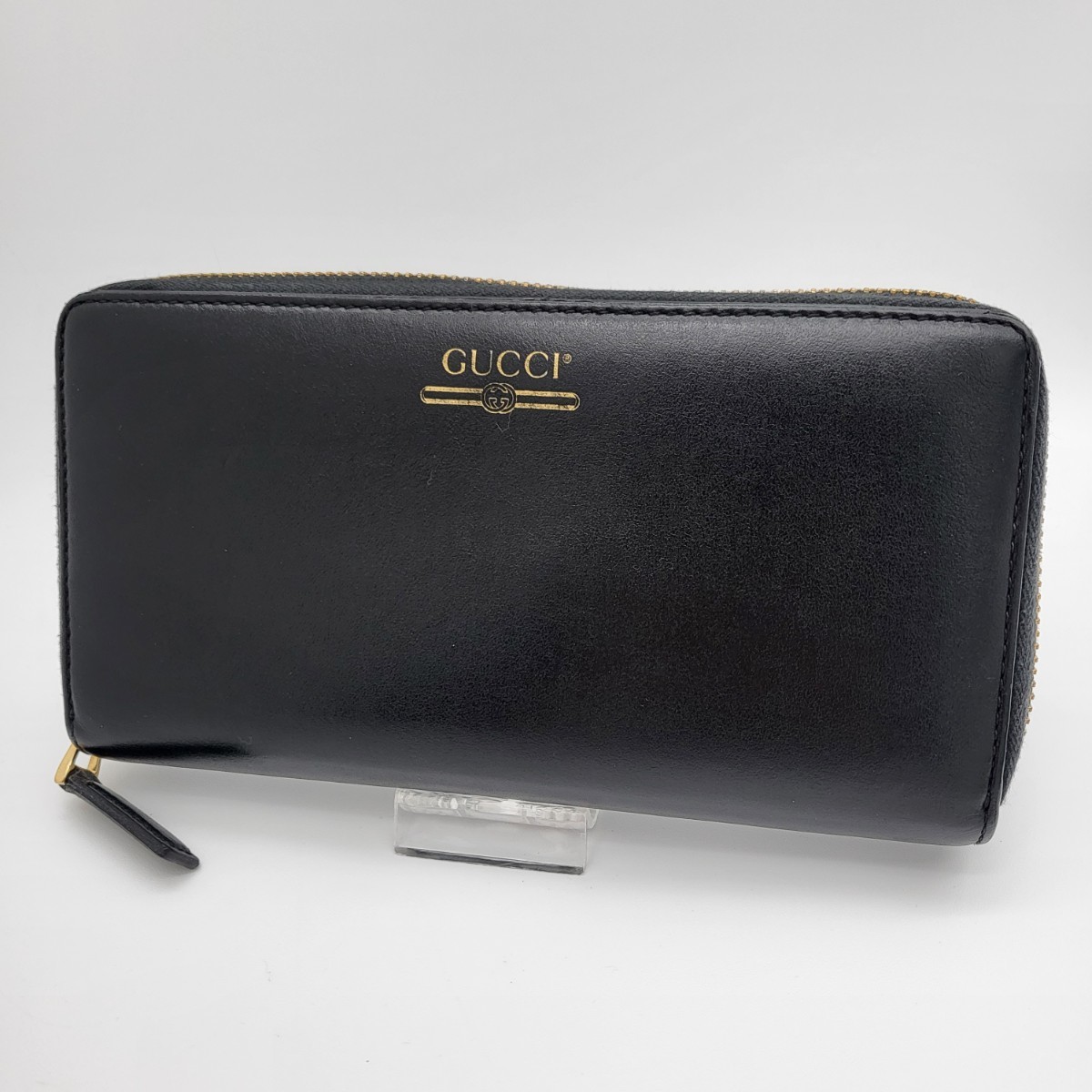 GUCCI グッチ ラウンドファスナー 長財布 財布 GG ロゴ ブラック GUCCI グッチ ラウンドファスナー 長財布 財布 GG ロゴ ブラック
