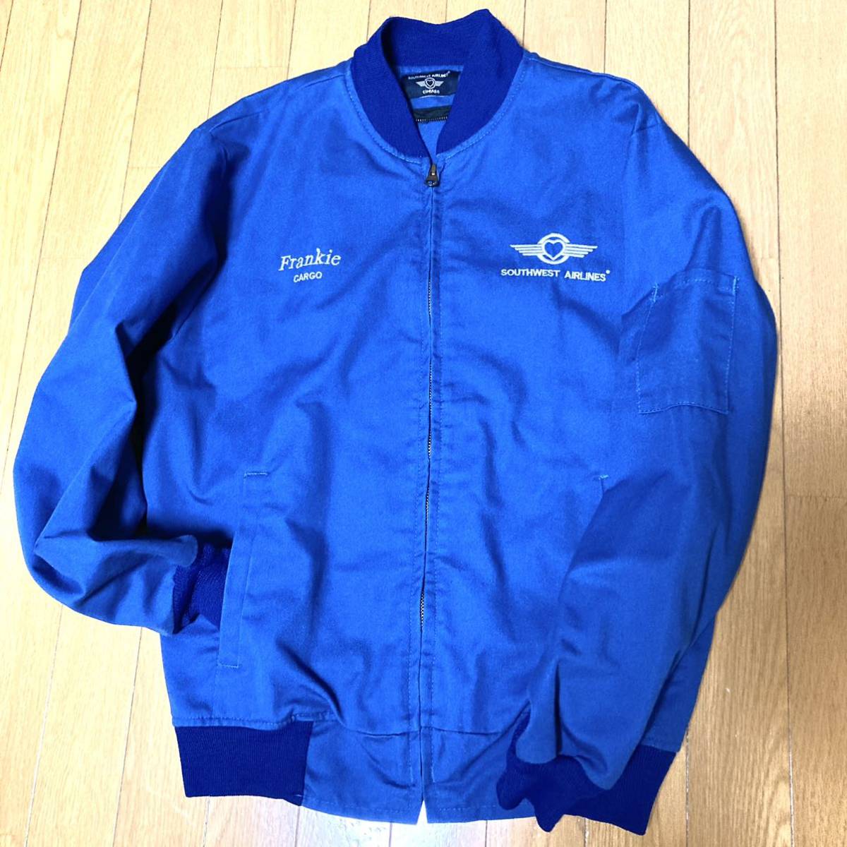 【レアカラー!!】実物 southwest airline ヴィンテージ オフィシャル ワークジャケット CINTAS vintage 企業物　航空会社_画像2