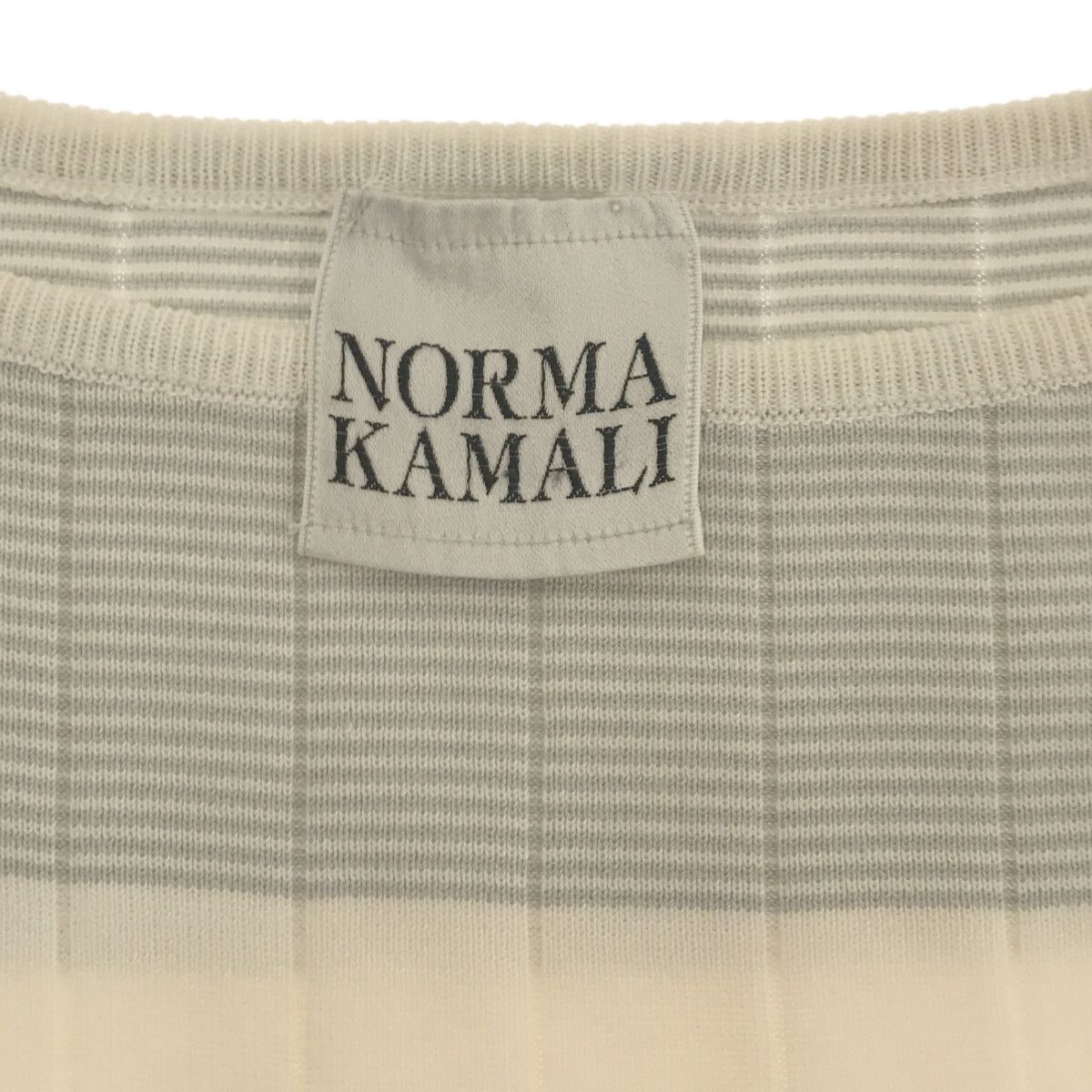 ☆美品☆ Norma Kamali ノーマカマリ トップス カットソー ニット 半袖 きれいめ オシャレ レディース ブラック M 901-3471 送料無料_画像5