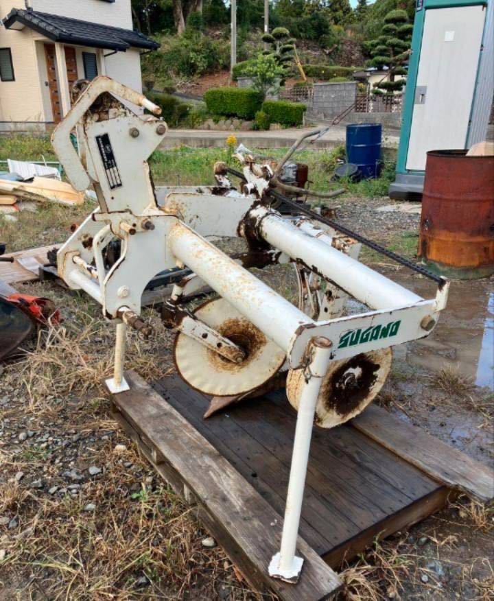 長崎発　スガノ農機　トラクター用　プラウ　白い農機　スキプラウ　OY161C 中古品_画像2