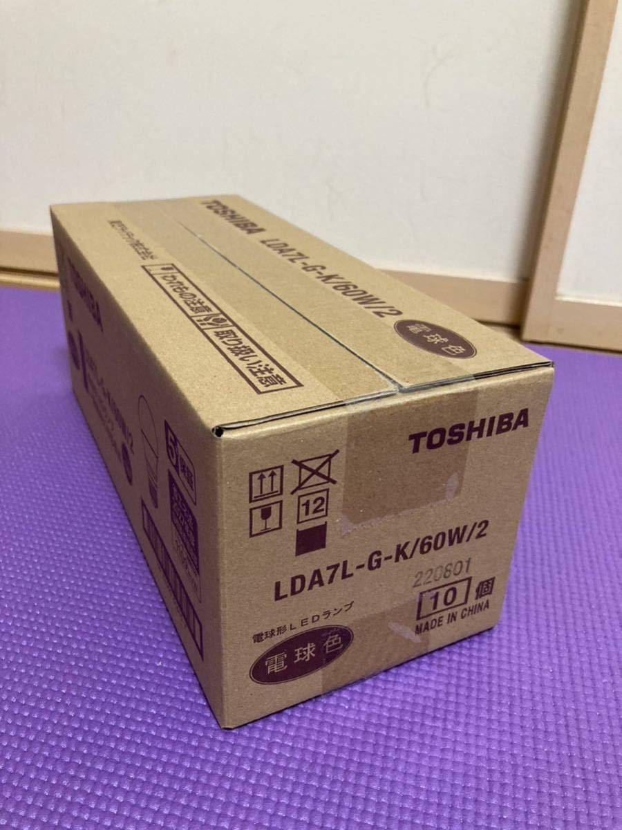 ①TOSHIBA 電球色 LDA7L-G-K/60W/2 電球形LEDランプ_画像7