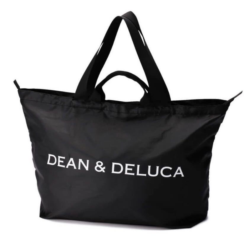 【新品未使用】DEAN&DELUCA トート パッカブルトート エコバッグ ショッピング　旅行 黒色　超大容量ブラック_画像1