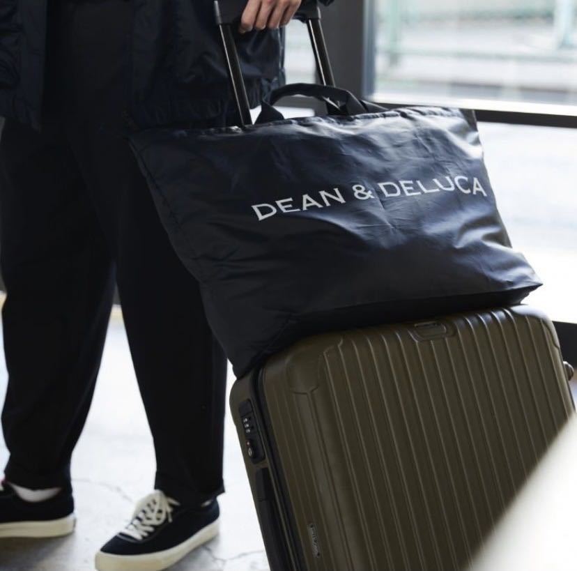 【新品未使用】DEAN&DELUCA トート パッカブルトート エコバッグ ショッピング　旅行 黒色　超大容量ブラック_画像5