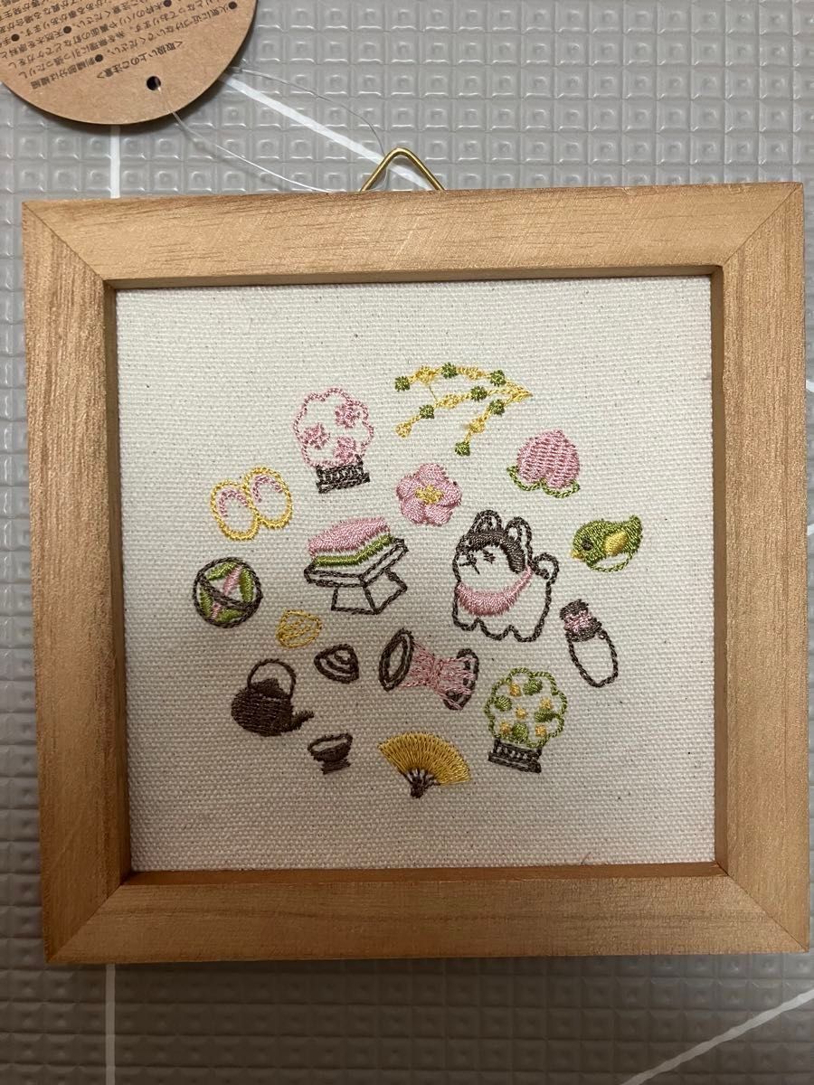 サリュ salut! 刺繍パネル ひな祭り 雛人形