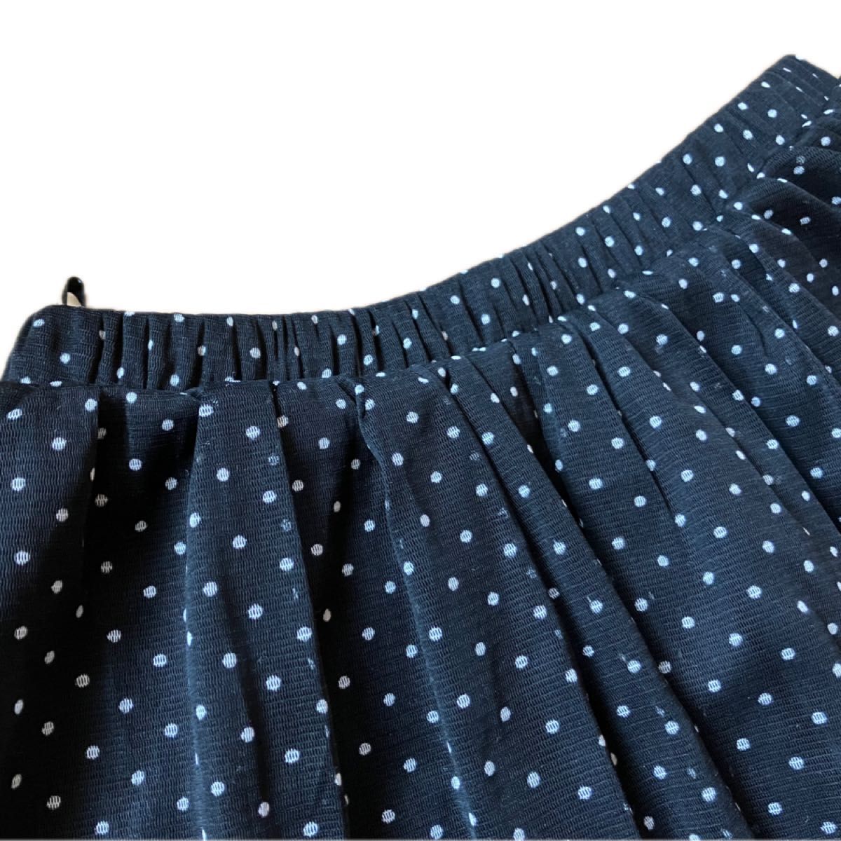 MPS ドット　黒　チュールスカート　140 女の子　スカート スカパン　美品　発表会　フォーマル　式